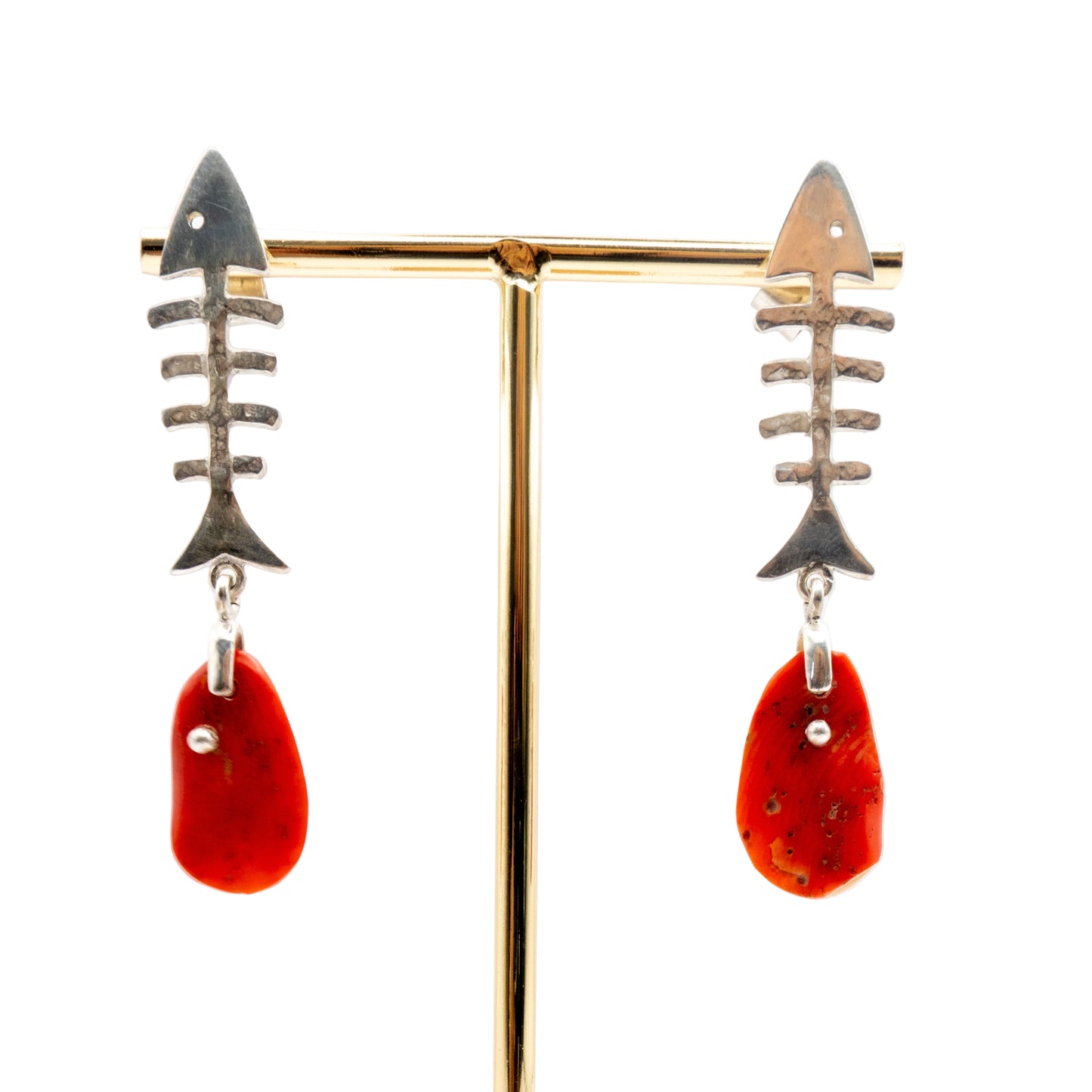 Aretes Coral Esquelético