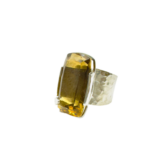 Anillo Topacio Fumé