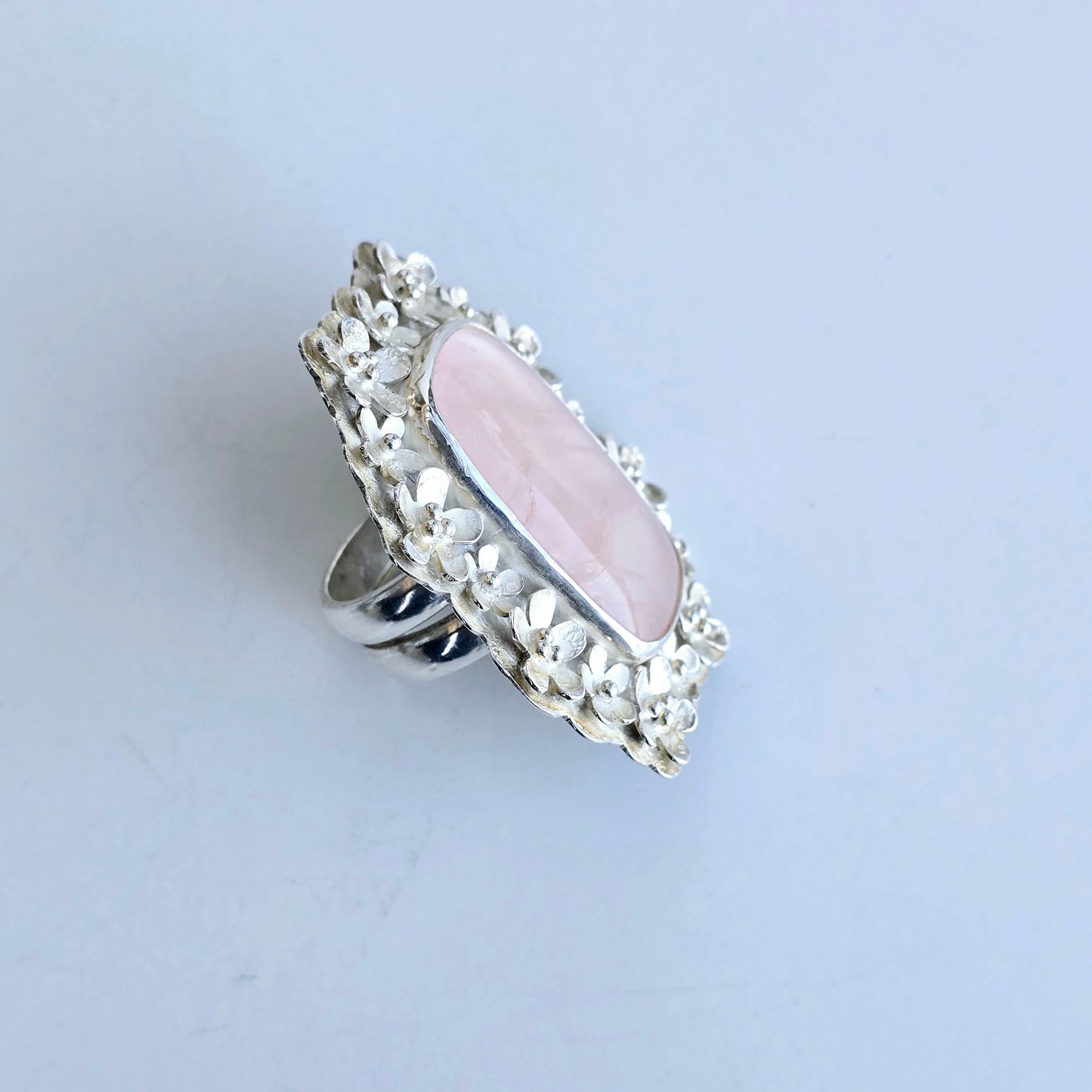 Anillo Cuarzo Rosa