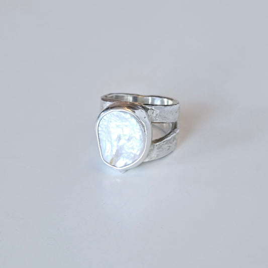 Anillo Perla Barroca Cultivada