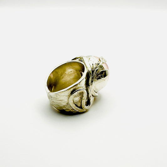 Anillo Cuarzo Rosa